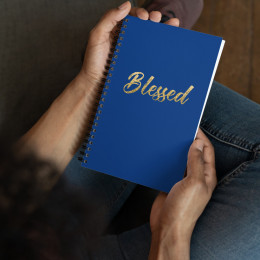 , Faith Based Christian Blessed Spiral Notebook Writing Journal